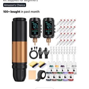 Tattoo Kit with Wireless tattoo machine